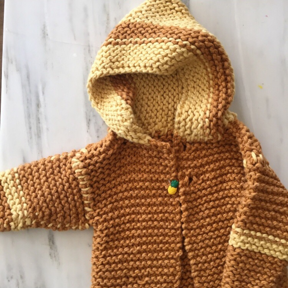 Chunky Vintage Hand Knit Hoodie